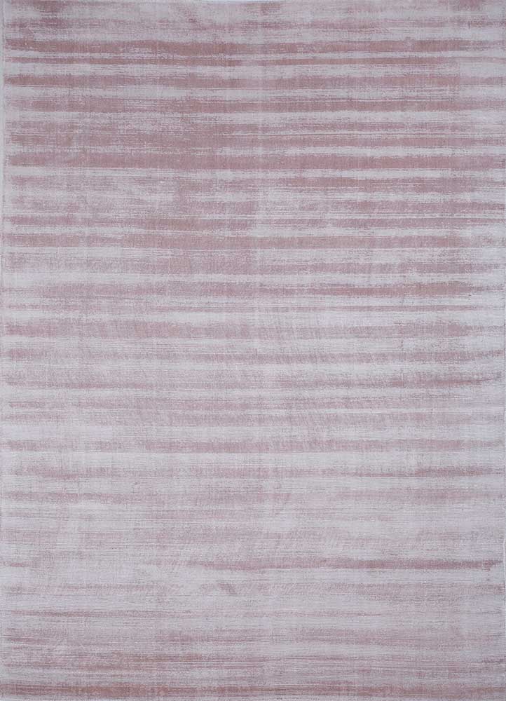  pink and purple viscose Hand Loom Rug