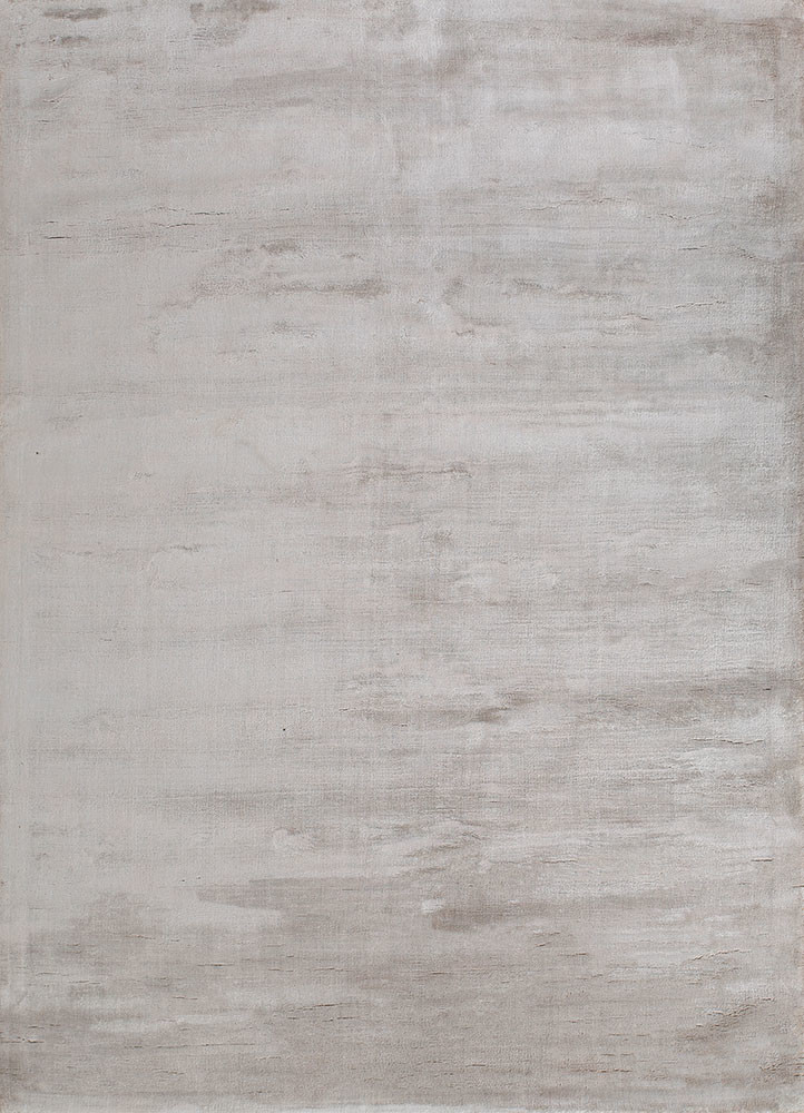  grey and black viscose Hand Loom Rug