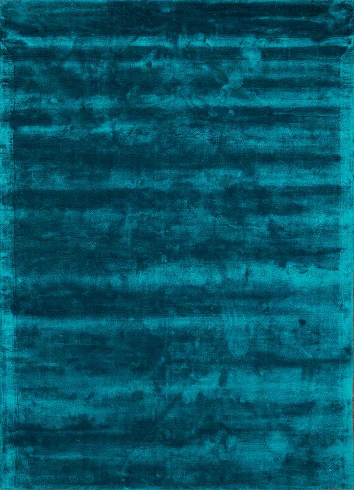  blue viscose Hand Loom Rug