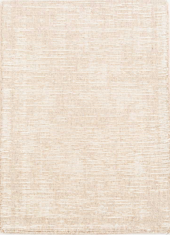 contour beige and brown wool Hand Loom Rug - HeadShot
