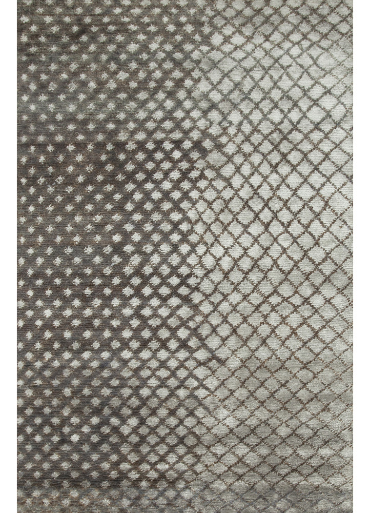  blue jute and hemp Hand Knotted Rug