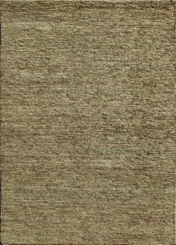 entropy green jute and hemp Hand Knotted Rug - HeadShot