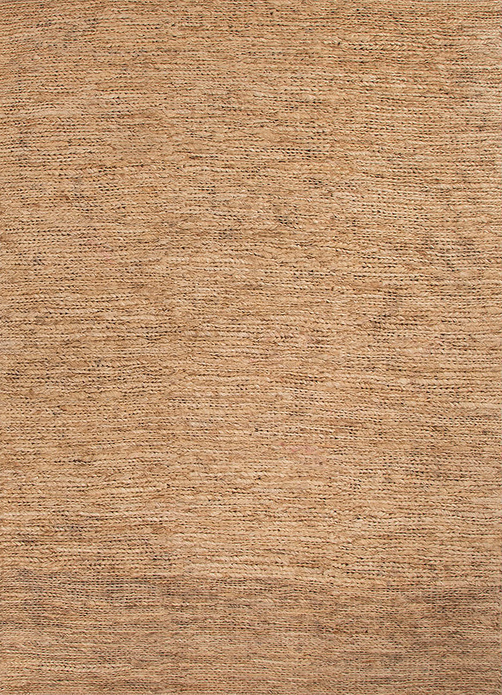 hula beige and brown jute and hemp Hand Knotted Rug - HeadShot