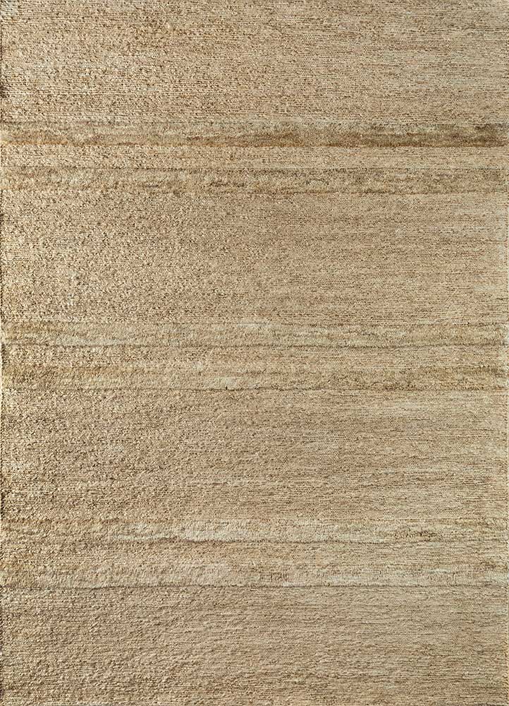 hula beige and brown jute and hemp Hand Knotted Rug - HeadShot