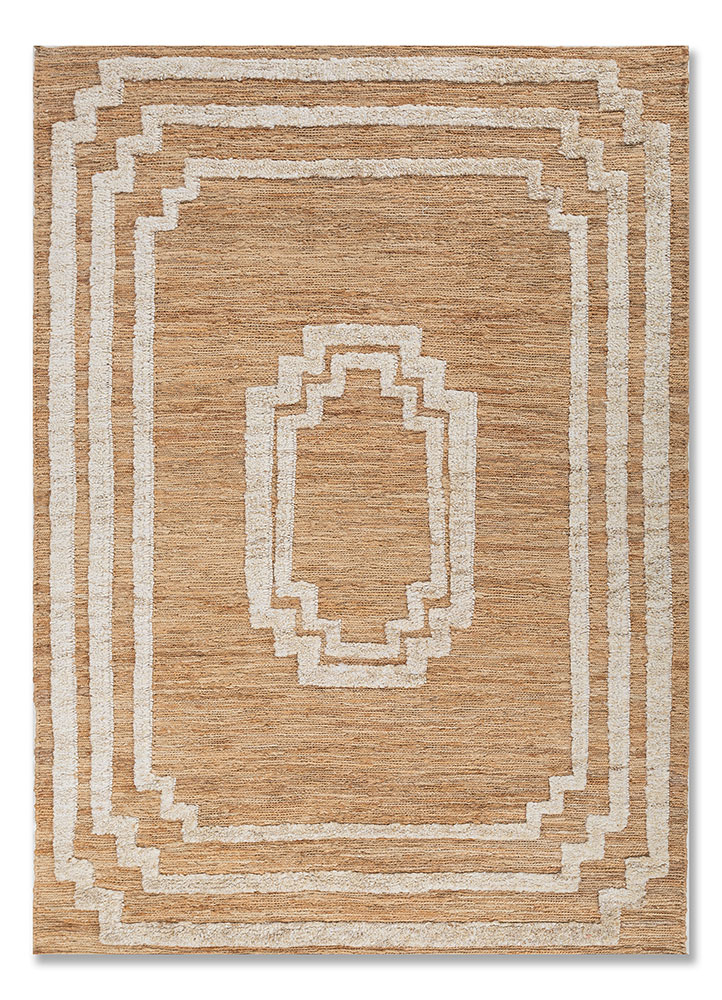 nomadic threads beige and brown jute and hemp Hand Knotted Rug - HeadShot nomadic threads beige and brown jute and hemp Hand Knotted Rug - HeadShot