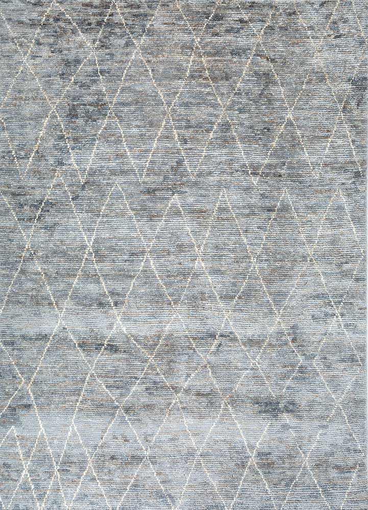 zuri grey and black jute and hemp Hand Knotted Rug - HeadShot