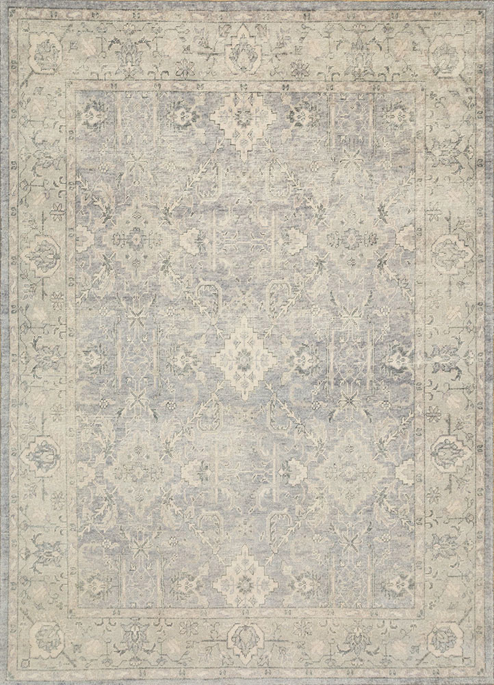  grey and black wool Hand Knotted Rug