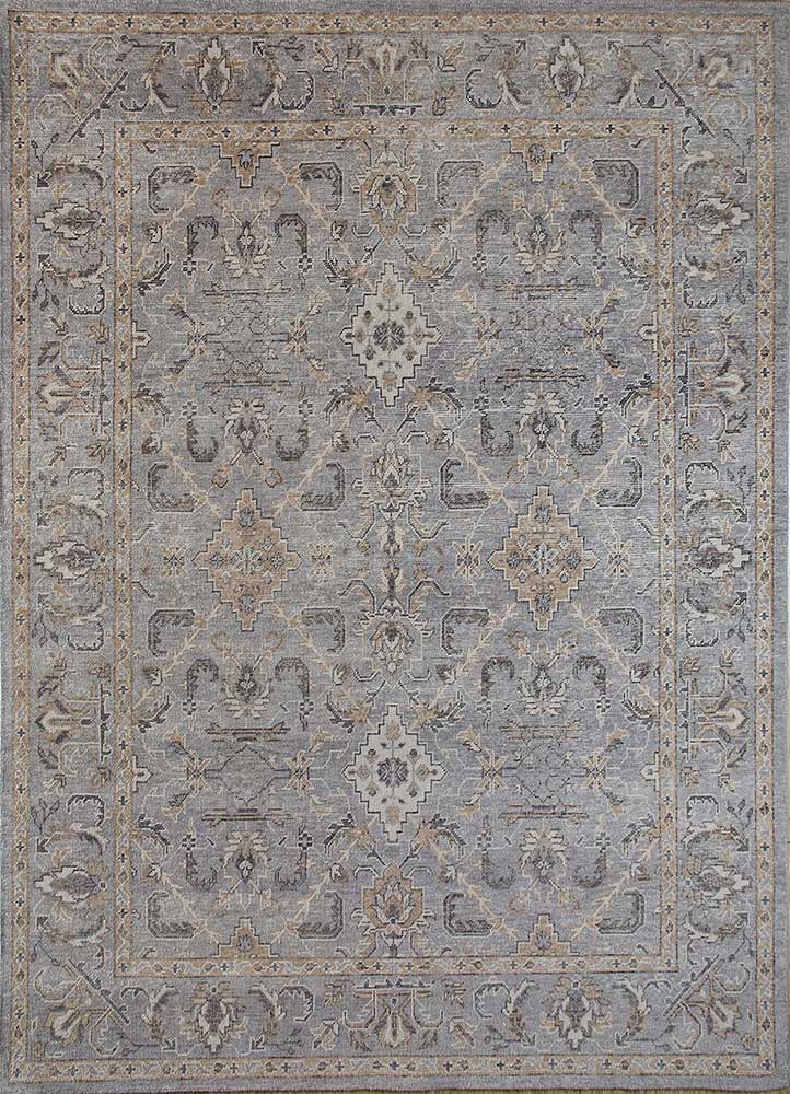  grey and black wool Hand Knotted Rug