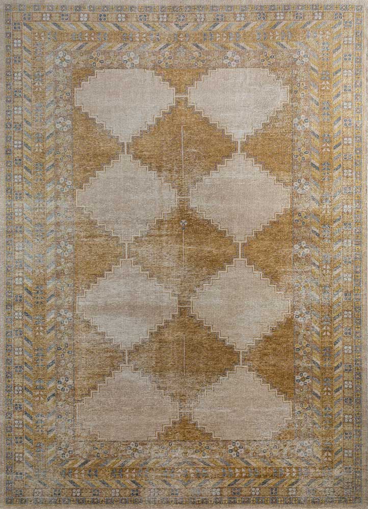 erbe gold wool Hand Knotted Rug - HeadShot