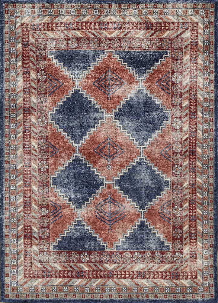  blue wool Hand Knotted Rug