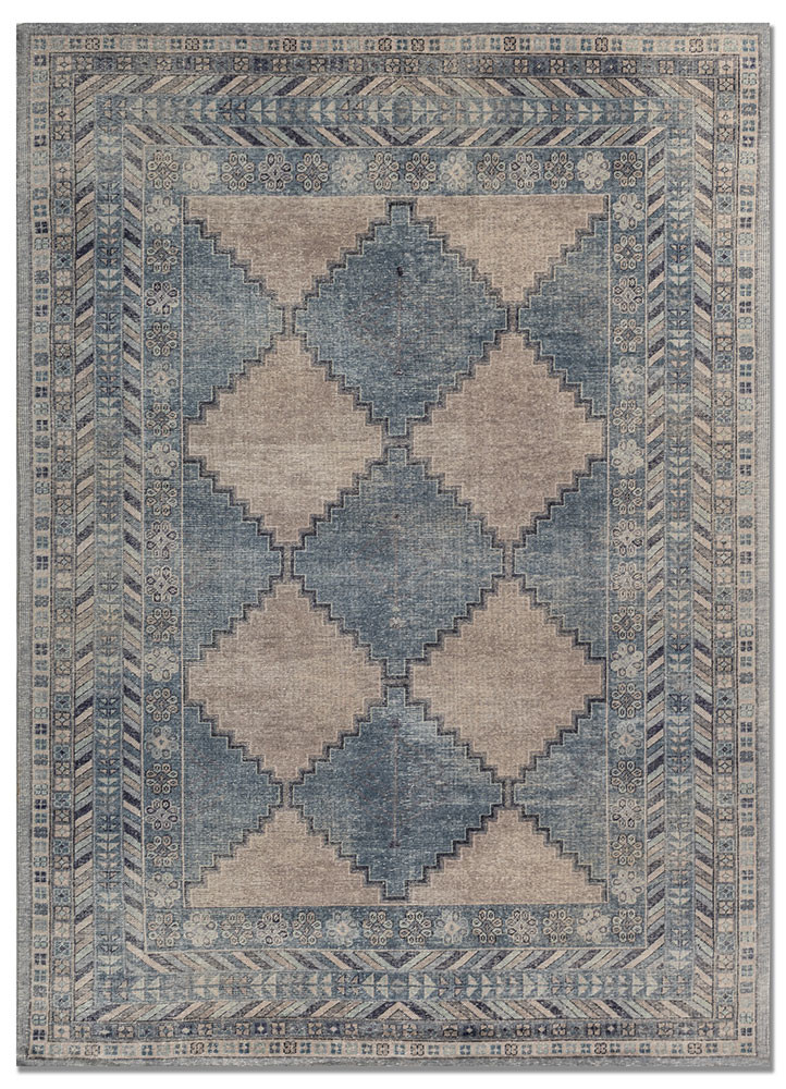erbe blue wool Hand Knotted Rug - HeadShot erbe blue wool Hand Knotted Rug - HeadShot