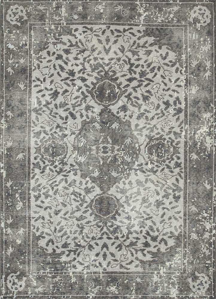  grey and black wool Hand Knotted Rug