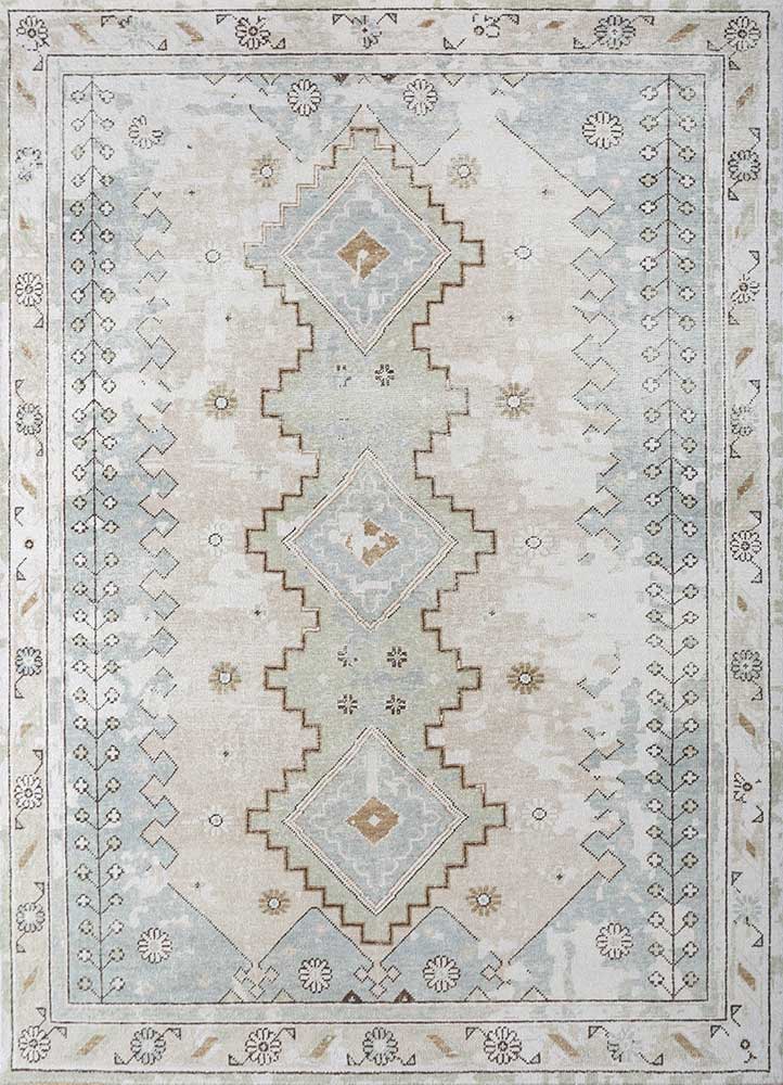 erbe gold wool Hand Knotted Rug - HeadShot