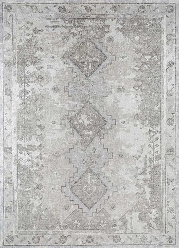  ivory wool Hand Knotted Rug