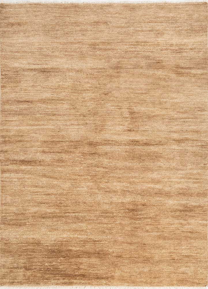 manifest beige and brown wool Hand Knotted Rug - HeadShot