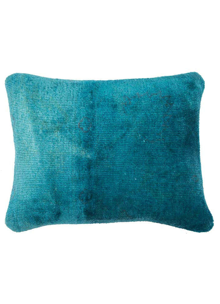 cushion blue wool Cushion Cover Rug - HeadShot cushion blue wool Cushion Cover Rug - HeadShot