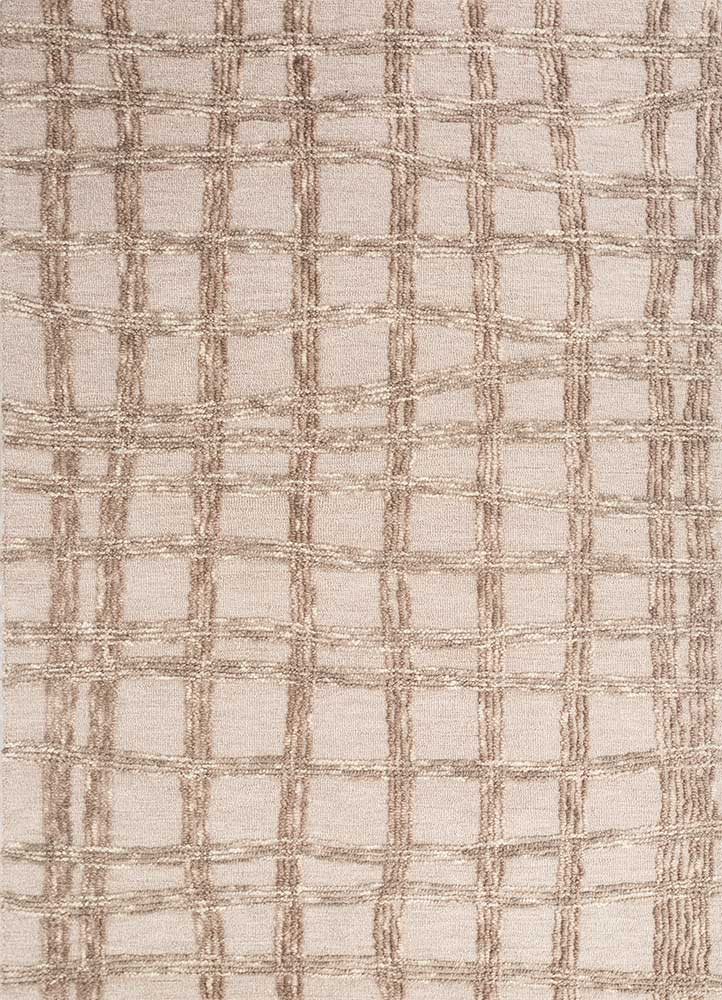 modo grey and black wool Hand Tufted Rug - HeadShot