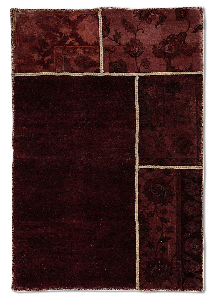 aprezo red and orange wool Hand Knotted Rug - HeadShot aprezo red and orange wool Hand Knotted Rug - HeadShot