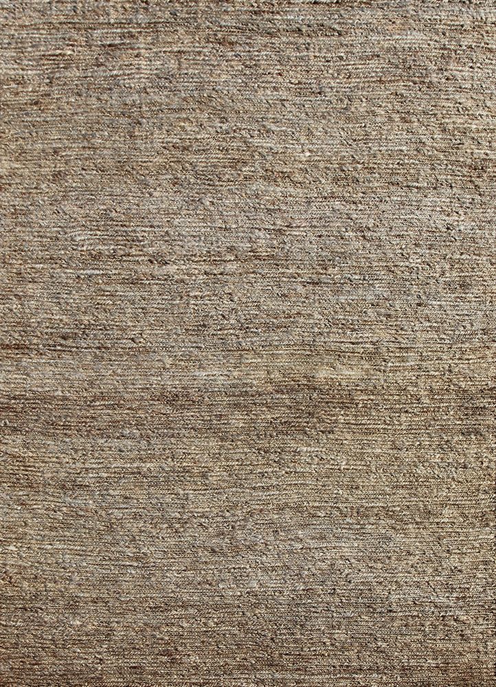 hula grey and black jute and hemp Hand Knotted Rug - HeadShot