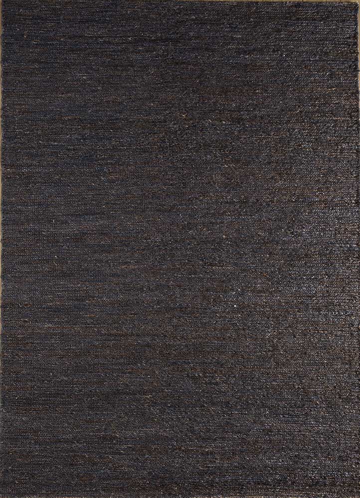  beige and brown jute and hemp Hand Knotted Rug