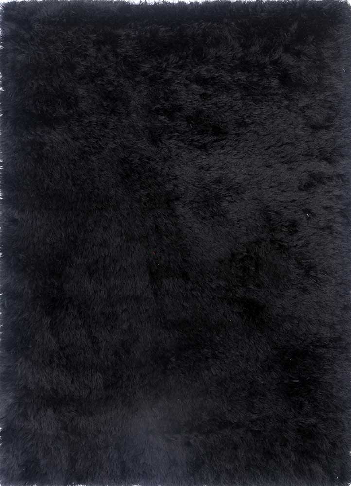  grey and black polyester Shag Rug
