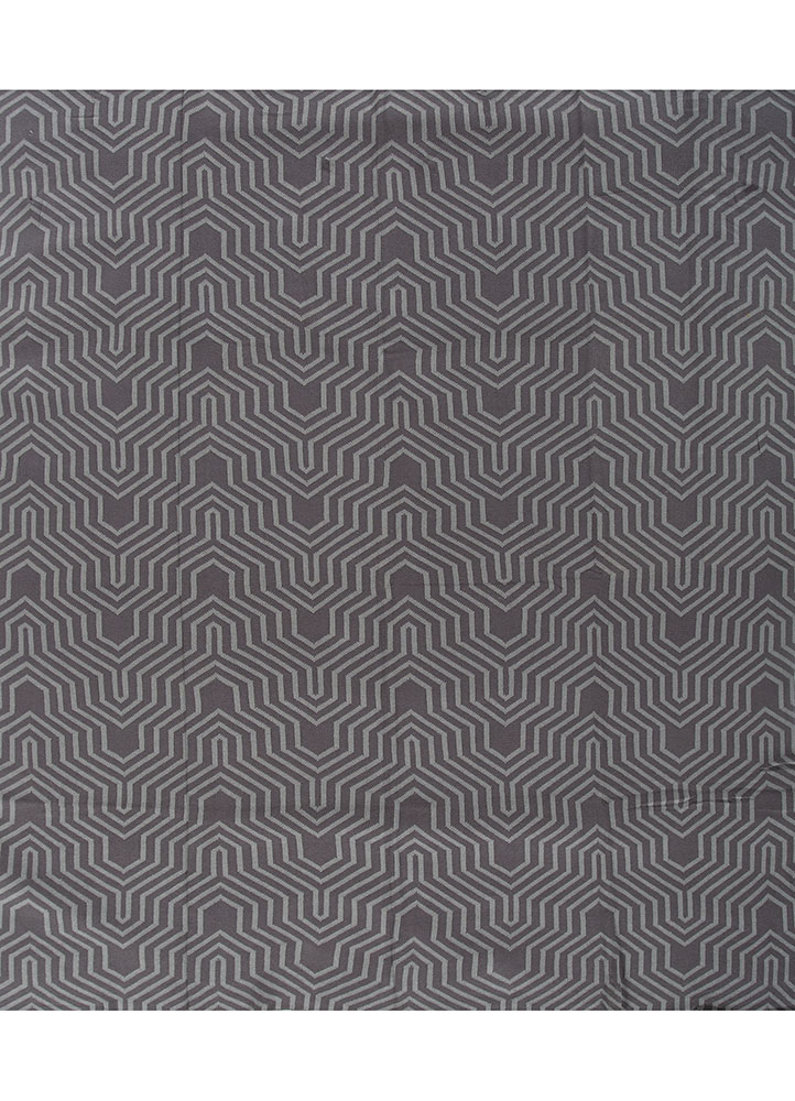 throws blue polyester Hand Woven Rug - HeadShot