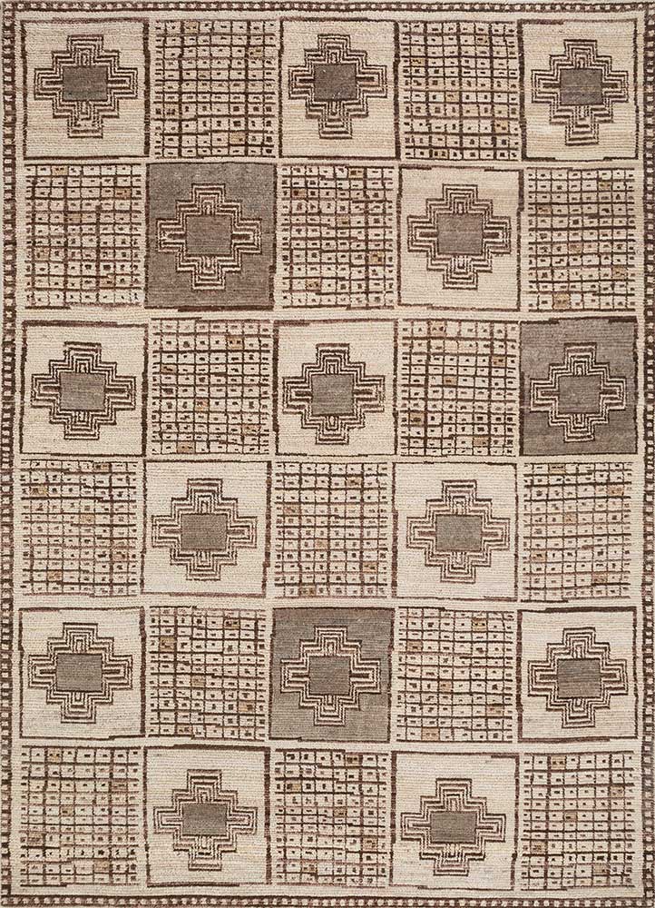 manifest gold afghan wool Hand Knotted Rug - HeadShot