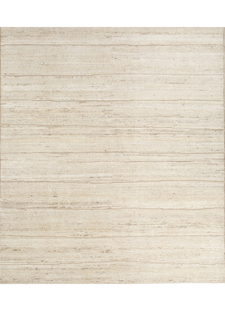  ivory afghan wool Hand Knotted Rug