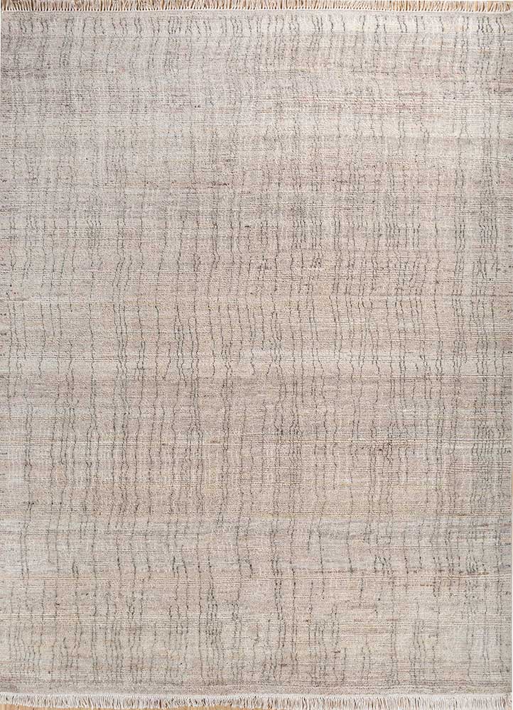  ivory wool Hand Knotted Rug