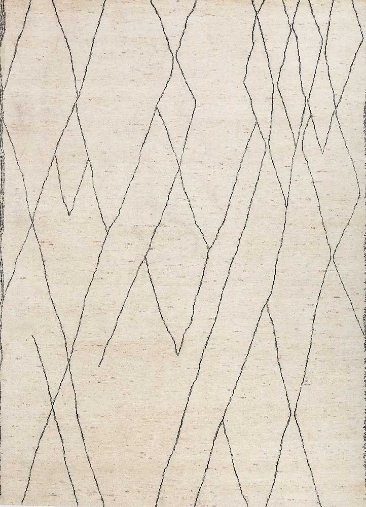 manifest ivory wool Hand Knotted Rug - HeadShot