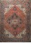 aalam red and orange wool Hand Knotted Rug - HeadShot aalam red and orange wool Hand Knotted Rug - HeadShot