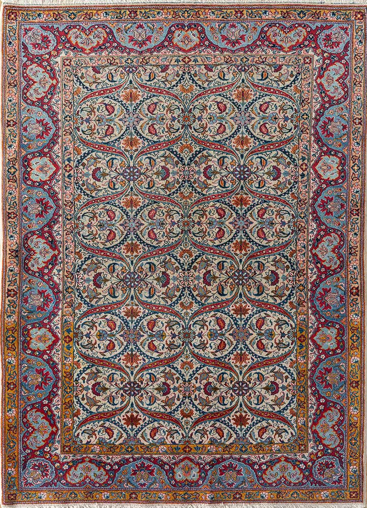 Kashan, Iran (C.1950) multi wool Hand Knotted Rug