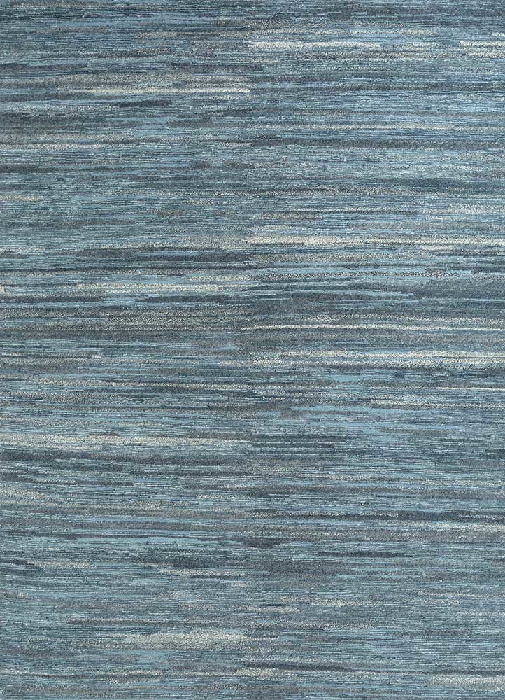 manifest blue wool and viscose Hand Knotted Rug - HeadShot manifest blue wool and viscose Hand Knotted Rug - HeadShot