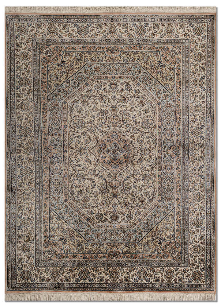  blue silk Hand Knotted Rug