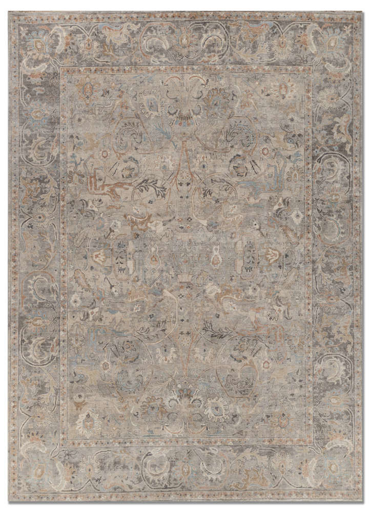  blue silk Hand Knotted Rug