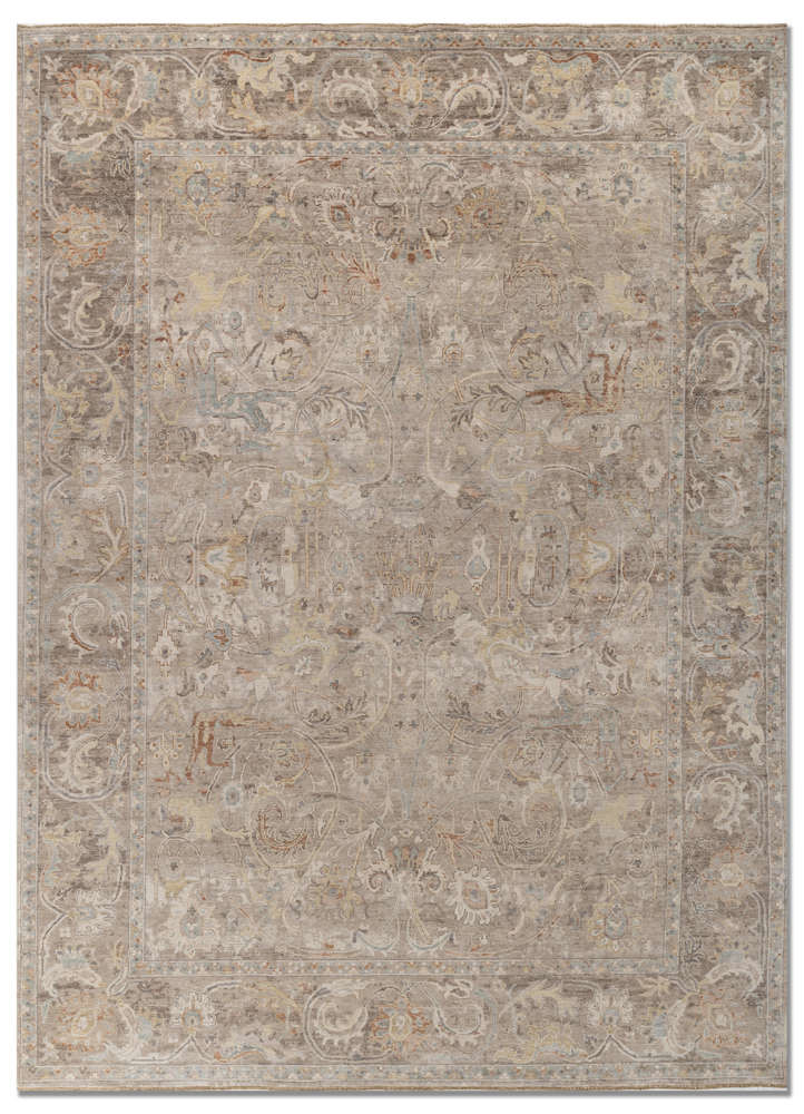  gold silk Hand Knotted Rug