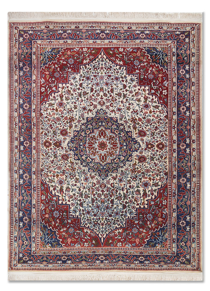 gulnar ivory wool Hand Knotted Rug - HeadShot gulnar ivory wool Hand Knotted Rug - HeadShot