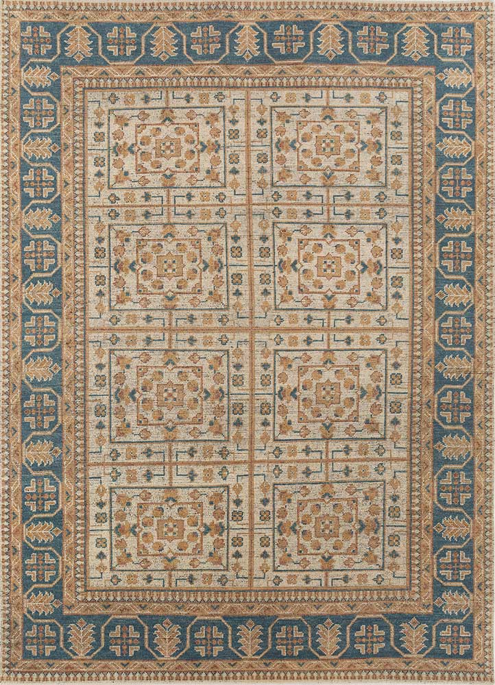 erbe ivory wool Hand Knotted Rug - HeadShot