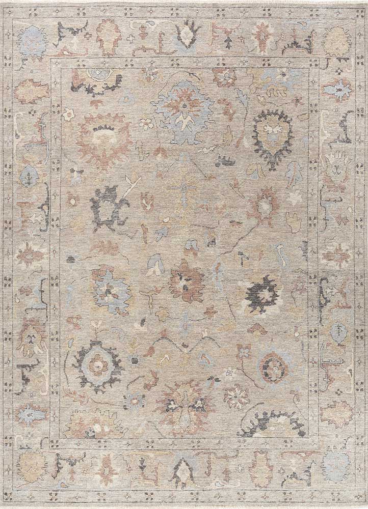 cyanna beige and brown wool Hand Knotted Rug - HeadShot cyanna beige and brown wool Hand Knotted Rug - HeadShot