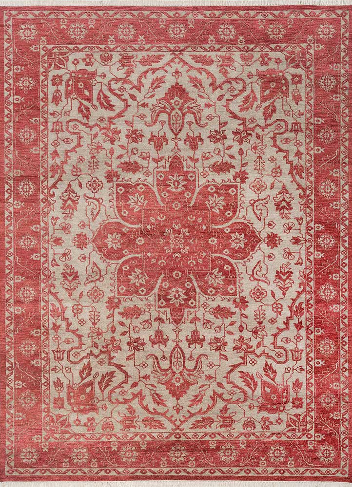 savana red and orange wool Hand Knotted Rug - HeadShot savana red and orange wool Hand Knotted Rug - HeadShot