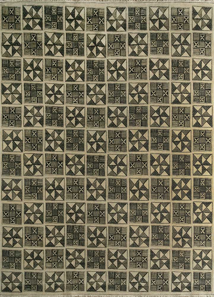 clan ivory wool Hand Knotted Rug - HeadShot