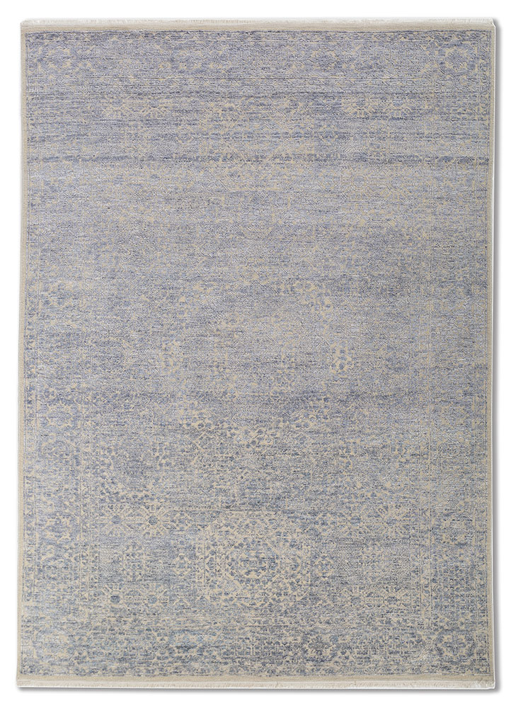 aurora grey and black wool and viscose Hand Knotted Rug - HeadShot aurora grey and black wool and viscose Hand Knotted Rug - HeadShot