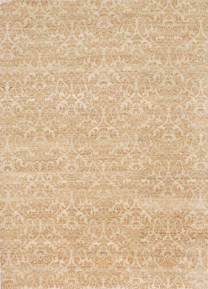  ivory wool Hand Knotted Rug