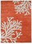 acar red and orange wool Hand Tufted Rug - HeadShot acar red and orange wool Hand Tufted Rug - HeadShot