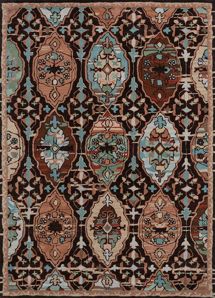 mythos gold wool Hand Tufted Rug - HeadShot