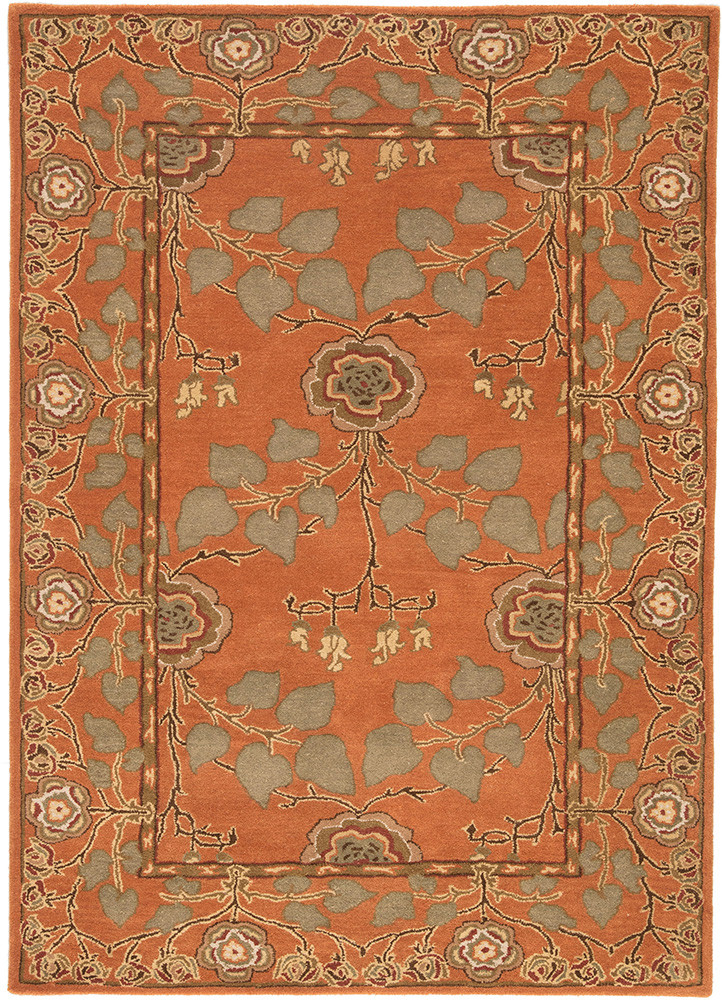 mythos red and orange wool Hand Tufted Rug - HeadShot mythos red and orange wool Hand Tufted Rug - HeadShot