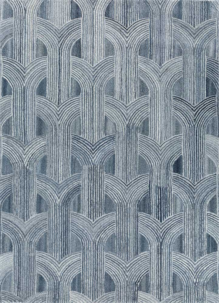 pathways blue wool Hand Tufted Rug - HeadShot pathways blue wool Hand Tufted Rug - HeadShot