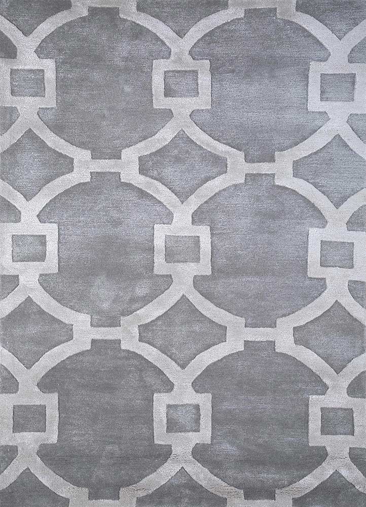 contour grey and black wool and viscose Hand Tufted Rug - HeadShot contour grey and black wool and viscose Hand Tufted Rug - HeadShot