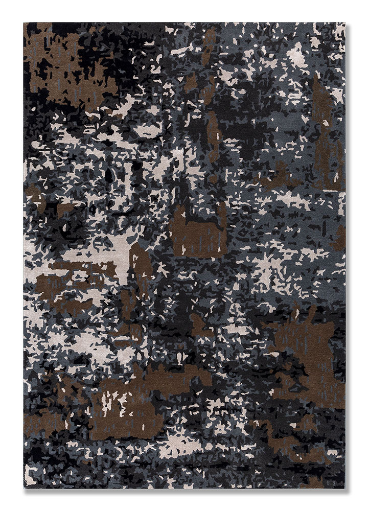 genesis blue wool and viscose Hand Tufted Rug - HeadShot