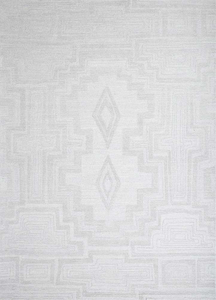 imara ivory wool Hand Tufted Rug - HeadShot